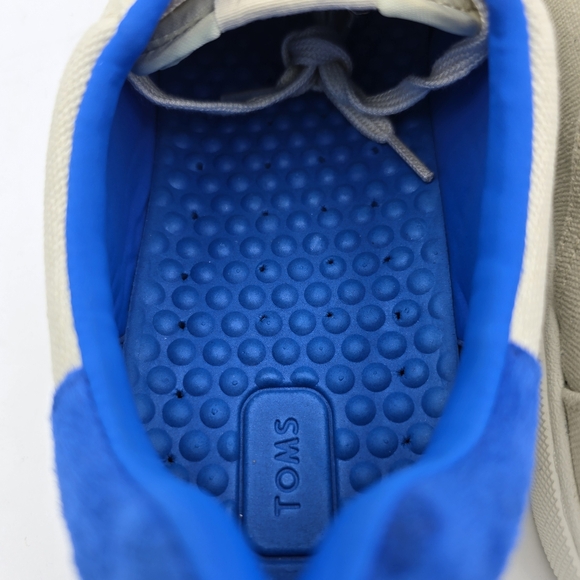 NWT TOMS Men's Leandro Brich/Admiral Blue Canvas/Pig Nubuck Lace-up Sneakers, 12 - Picture 11 of 16